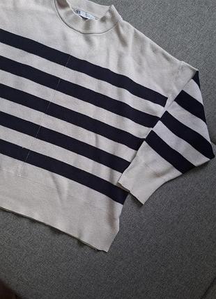 Світшот zara l у смужку кофта