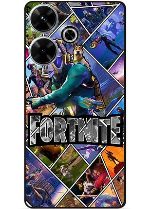 Силіконовий чохол бампер для infinix hot 30 (x6831) з картинкою фортнайт fortnite