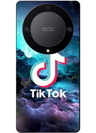 Силіконовий чохол бампер для huawei honor magic 6 lite з малюнком tik tok тік ток