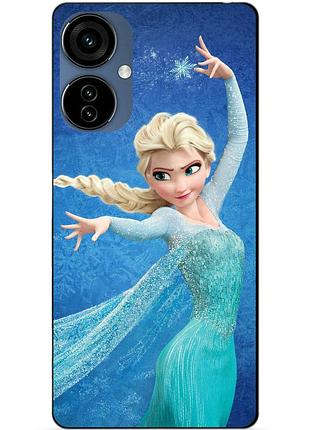 Силіконовий чохол бампер для oppo a3x з малюнком ельза холодне серце