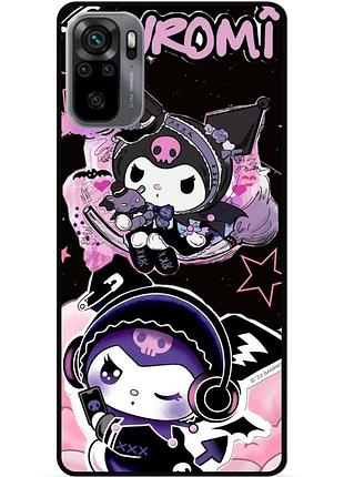 Силіконовий бампер чохол для xiaomi redmi note 10 з малюнком kuromi куроми