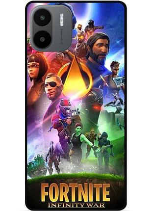 Силиконовый чехол бампер для xiaomi redmi a2 с рисунком fortnite фортнайт