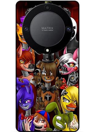 Чехол силиконовый бампер для huawei honor magic 6 lite с рисунком freddy аниматроники фредди