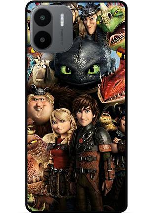 Силиконовый чехол для xiaomi redmi a2 с рисунком как приручить дракона