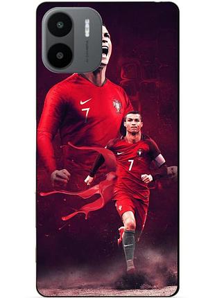 Силиконовый бампер чехол для xiaomi redmi a2 с рисунком ronaldo португалия роналдо