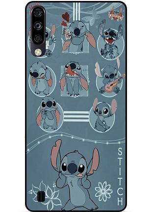 Чехол силиконовый бампер для zte blade a7 2020 с картинкой стич stitch