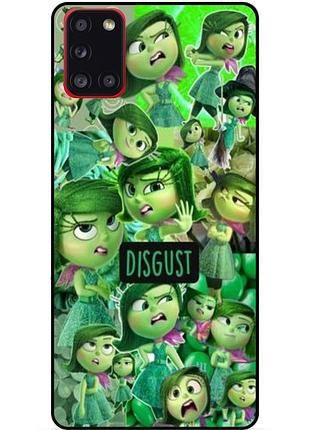 Чехол силиконовый бампер для samsung a03s с рисунком головоломка disgust