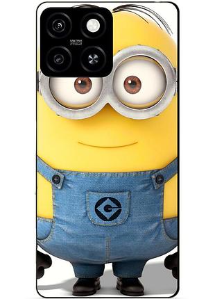 Чехол силиконовый бампер для zte blade a55 с рисунком миньон стюарт minion