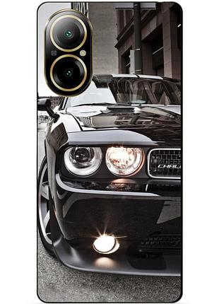 Чехол силиконовый бампер для realme c67 с рисунком dodge додж машина авто