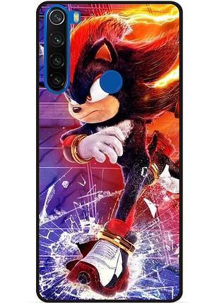 Силіконовий бампер чохол для xiaomi redmi note 8t з малюнком соник sonik