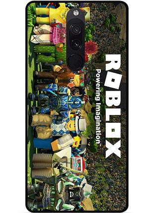 Силіконовий чохол бампер для xiaomi redmi 8 з картинкою роблокс roblox