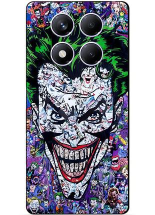 Силіконовий чохол бампер для xiaomi redmi note 14 pro з малюнком джокер joker