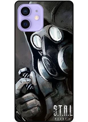 Силиконовый чехол бампер для iphone 11 с рисунком stalker сталкер