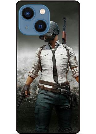 Силіконовий чохол бампер для iphone 15 з малюнком пабг pubg