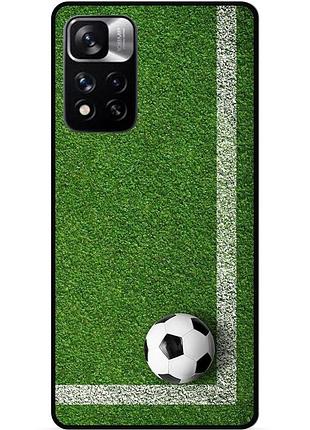 Силіконовий чохол бампер для xiaomi redmi note 11 pro plus 5g з малюнком футбол мяч