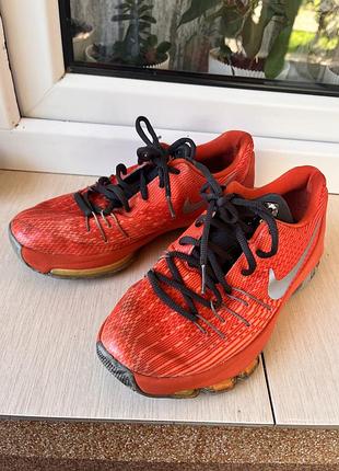 Кросівки бутси найк nike kd 8 zoom для хлопчика 35,5 розмір 36 розмір 22,5 см 23 см яскраво оранжеві помаранчеві