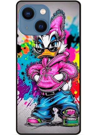Силіконовий бампер чохол для iphone 13 mini з малюнком daisy duck marvel дейзи дак