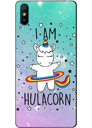 Силіконовий чохол бампер для xiaomi redmi 9a з малюнком єдиноріг поні