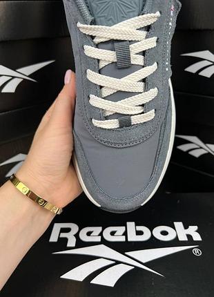 Reebok classic dark grey white 2