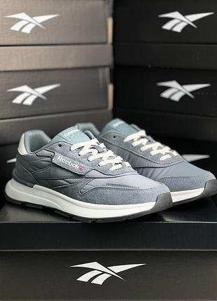 Reebok classic dark grey white 3