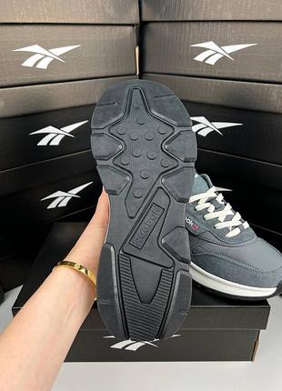 Reebok classic dark grey white 5