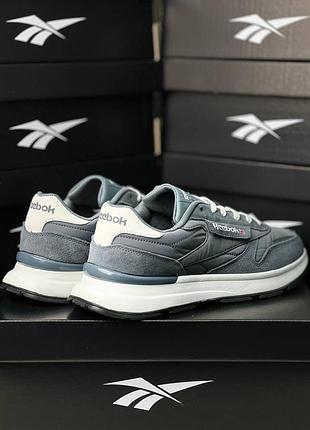 Reebok classic dark grey white 10