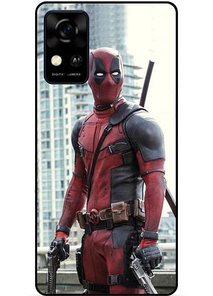 Силіконовий бампер чохол для zte blade a31 з малюнком deadpool дедпул