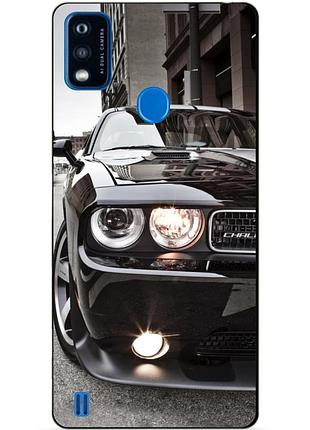 Силіконовий чохол бампер для zte blade a51 з малюнком dodge додж машина авто