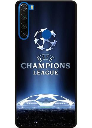 Силиконовый чехол бампер для xiaomi redmi note 8 с рисунком лига чемпионов