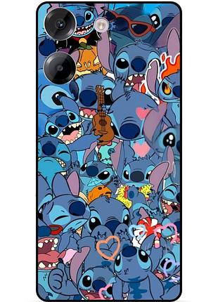 Силіконовий бампер чохол для tecno camon 20 pro з картинкою стіч stitch