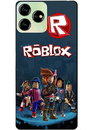 Силіконовий чохол бампер для zte blade v50 design з малюнком roblox роблокс