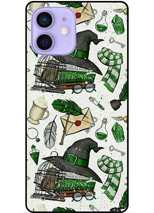 Силиконовый бампер чехол для iphone 11 с картинкой слизерин slytherin гарри поттер harry potter