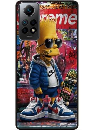 Чехол силиконовый бампер для xiaomi poco x4 pro 5g с рисунком барт симпсон marvel simpsons