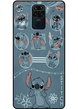 Силіконовий бампер чохол для xiaomi redmi note 9 з картинкою стіч stitch