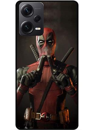 Силіконовий бампер чохол для xiaomi redmi note 12 pro 5g з малюнком дедпул deadpool