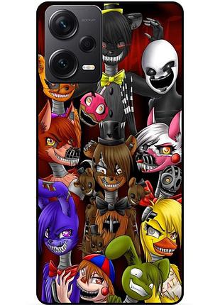 Силіконовий бампер чохол для xiaomi redmi note 12 pro 5g з малюнком freddy фредді аніматроніки