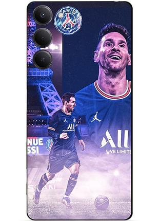 Чехол силиконовый бампер для oppo a5 4g с рисунком messi psg месси