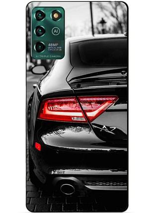 Чехол силиконовый бампер для zte blade v30 vita с рисунком audi ауди машина авто
