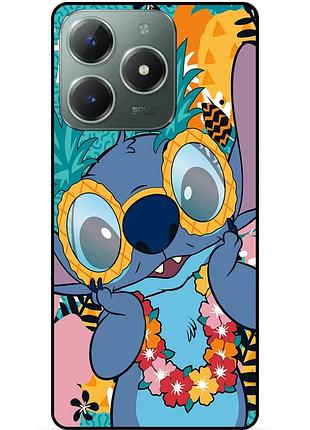 Чехол силиконовый бампер для realme c61 с рисунком стич stitch