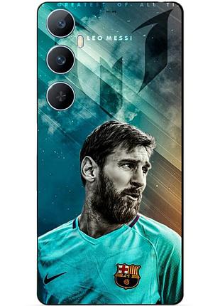 Чехол силиконовый бампер для realme c65 с рисунком leo messi месси
