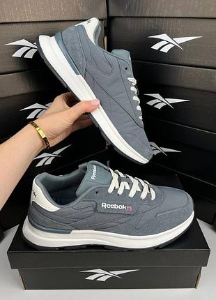 Reebok classic dark grey white 6