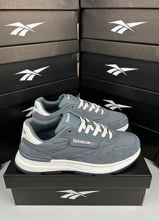 Reebok classic dark grey white 7