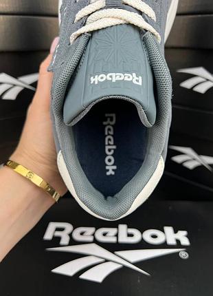 Reebok classic dark grey white 8
