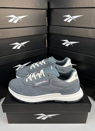 Reebok classic dark grey white 9