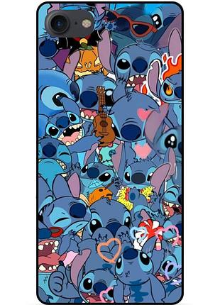 Силиконовый бампер чехол для huawei y5 2018 с картинкой стич stitch