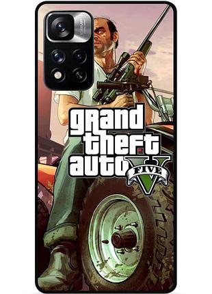 Силіконовий бампер чохол для xiaomi redmi note 11 pro plus 5g з малюнком gta гта