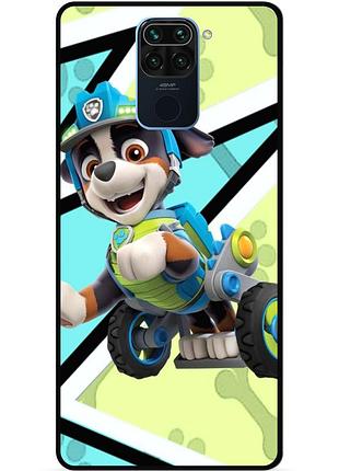 Силіконовий чохол бампер для xiaomi redmi note 9 з малюнком щенячий патруль