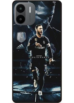 Силиконовый чехол бампер для xiaomi redmi a2 с рисунком sergio ramos серхио рамос