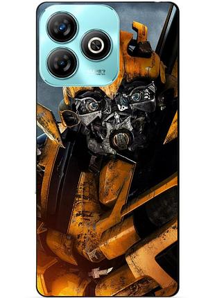 Чехол силиконовый бампер для zte blade a75 с рисунком бамблби bumblebee трансформеры