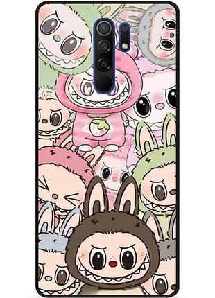 Силиконовый чехол бампер для xiaomi redmi 9 с рисунком лабубу labubu